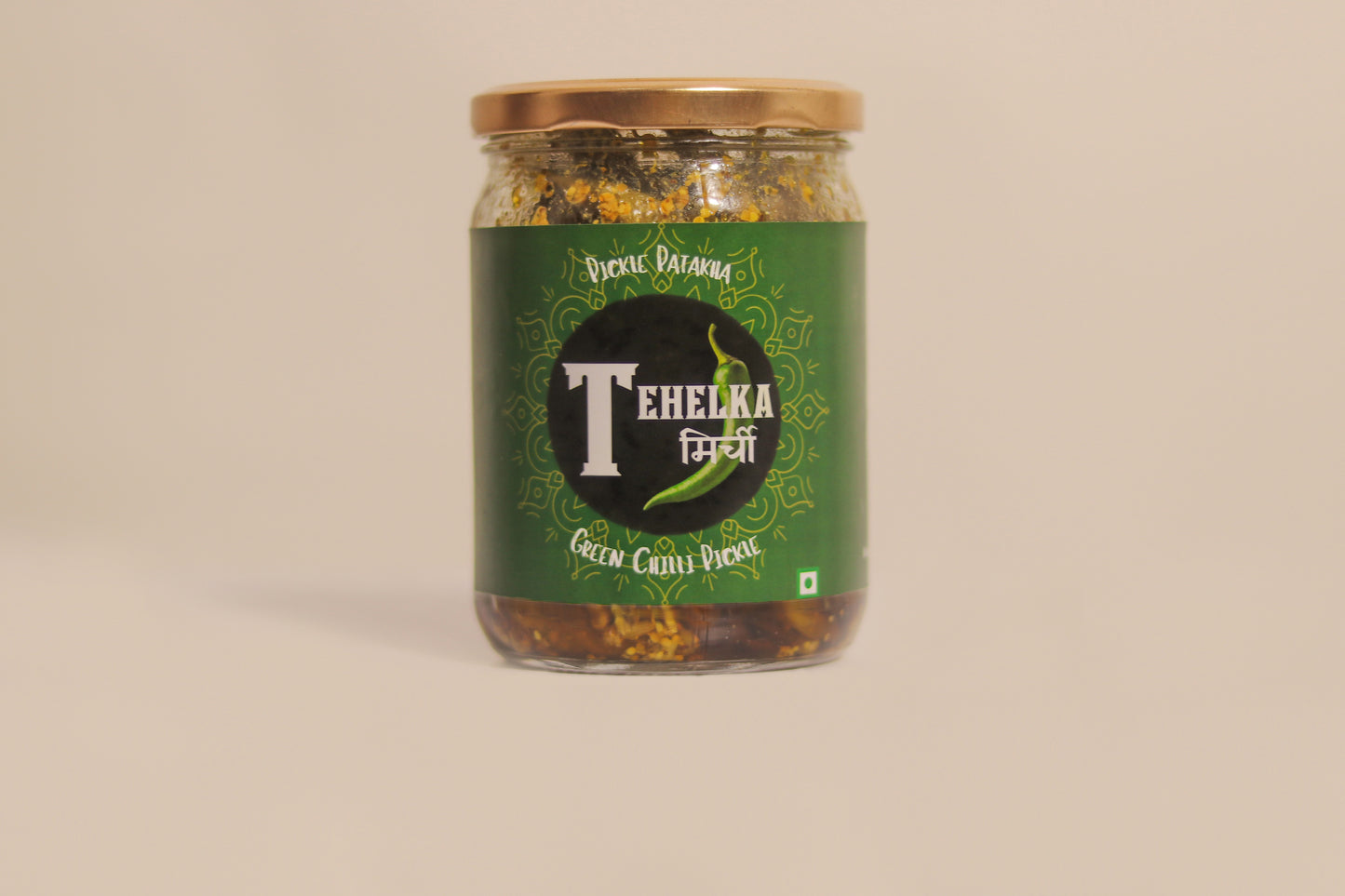 Tehelka Mirchi (Green Chilli Pickle)
