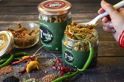 Tehelka Mirchi (Green Chilli Pickle)