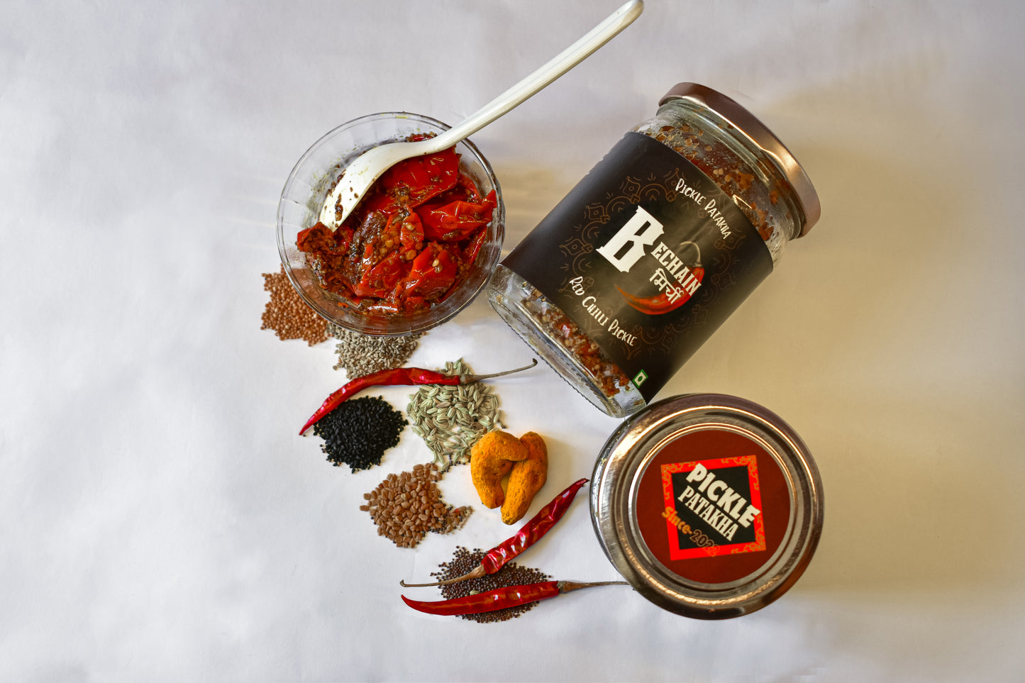 Bechain MIrchi (Red chilli pickle)
