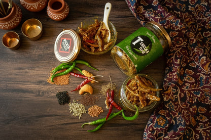 Tehelka Mirchi (Green Chilli Pickle)