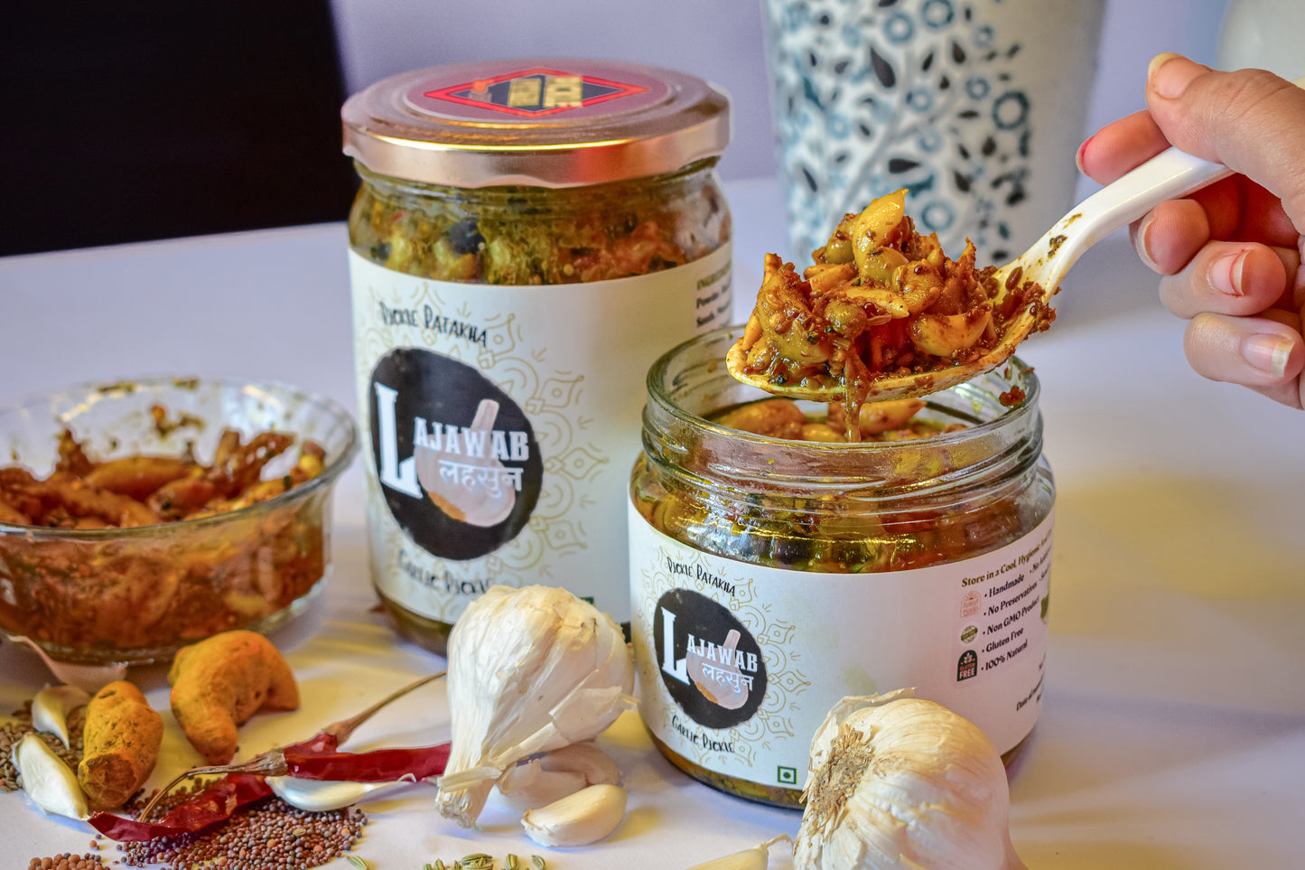 Lajawab Lehsun (Garlic Pickle)